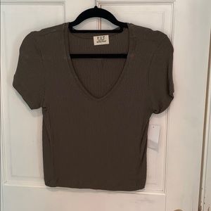 Olive crop top
